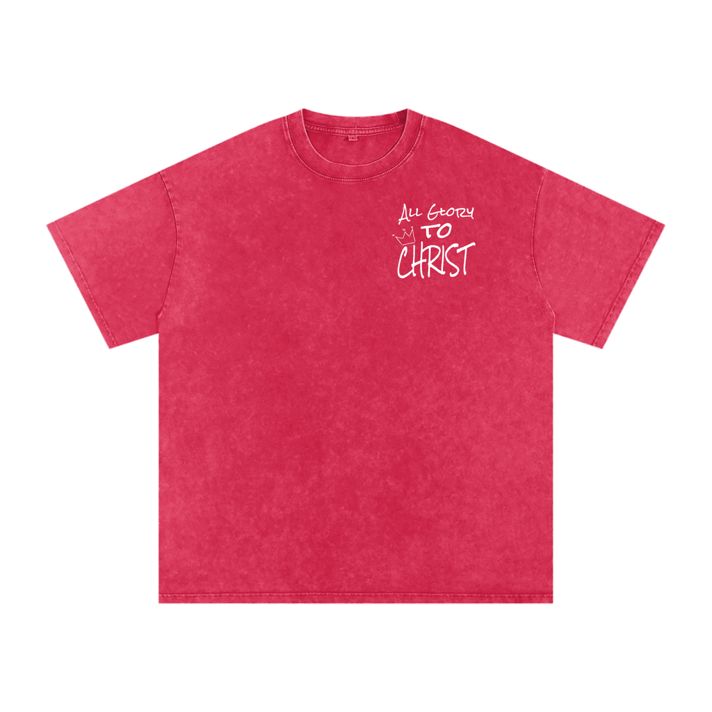 All Glory To Christ Tee - Premium Washed Cotton