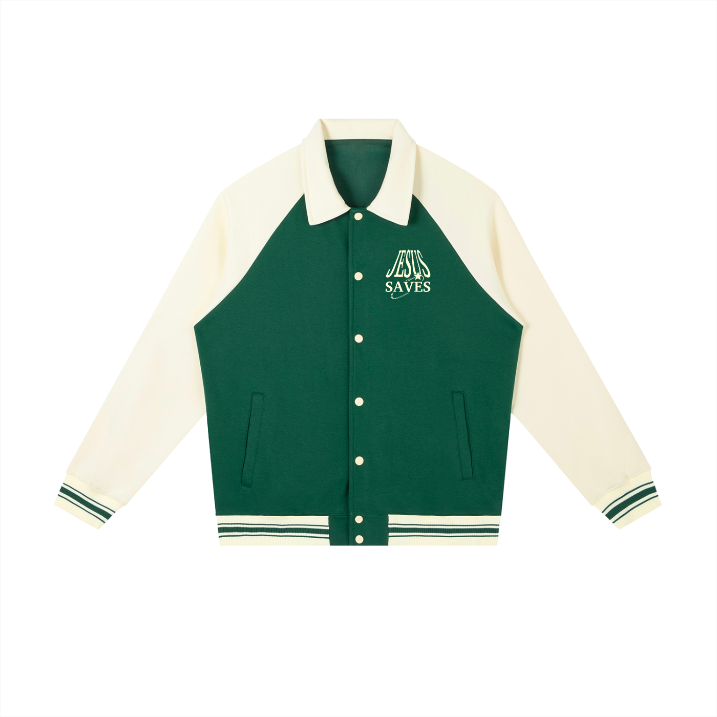 Jesus Saves Baseball Jacket